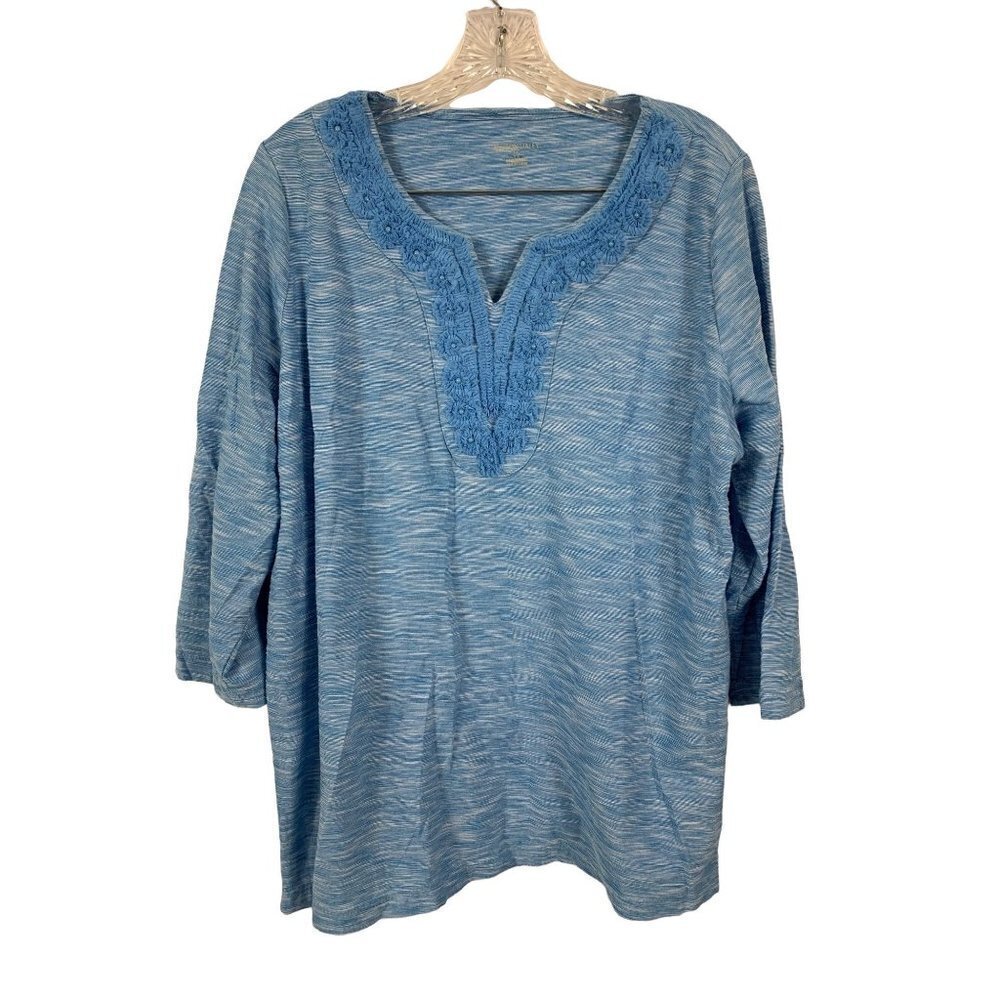 Allison Daley Women's Light Blue Top